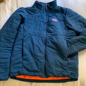 Men’s REI Blue & Orange Puffy Jacket